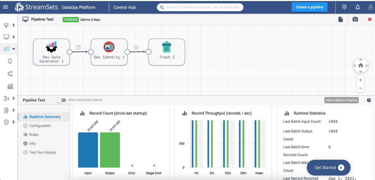 StreamSets DataOps Platform Screenshot 1
