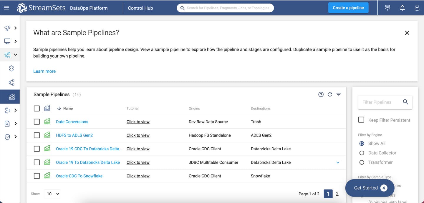 StreamSets DataOps Platform Screenshot 4
