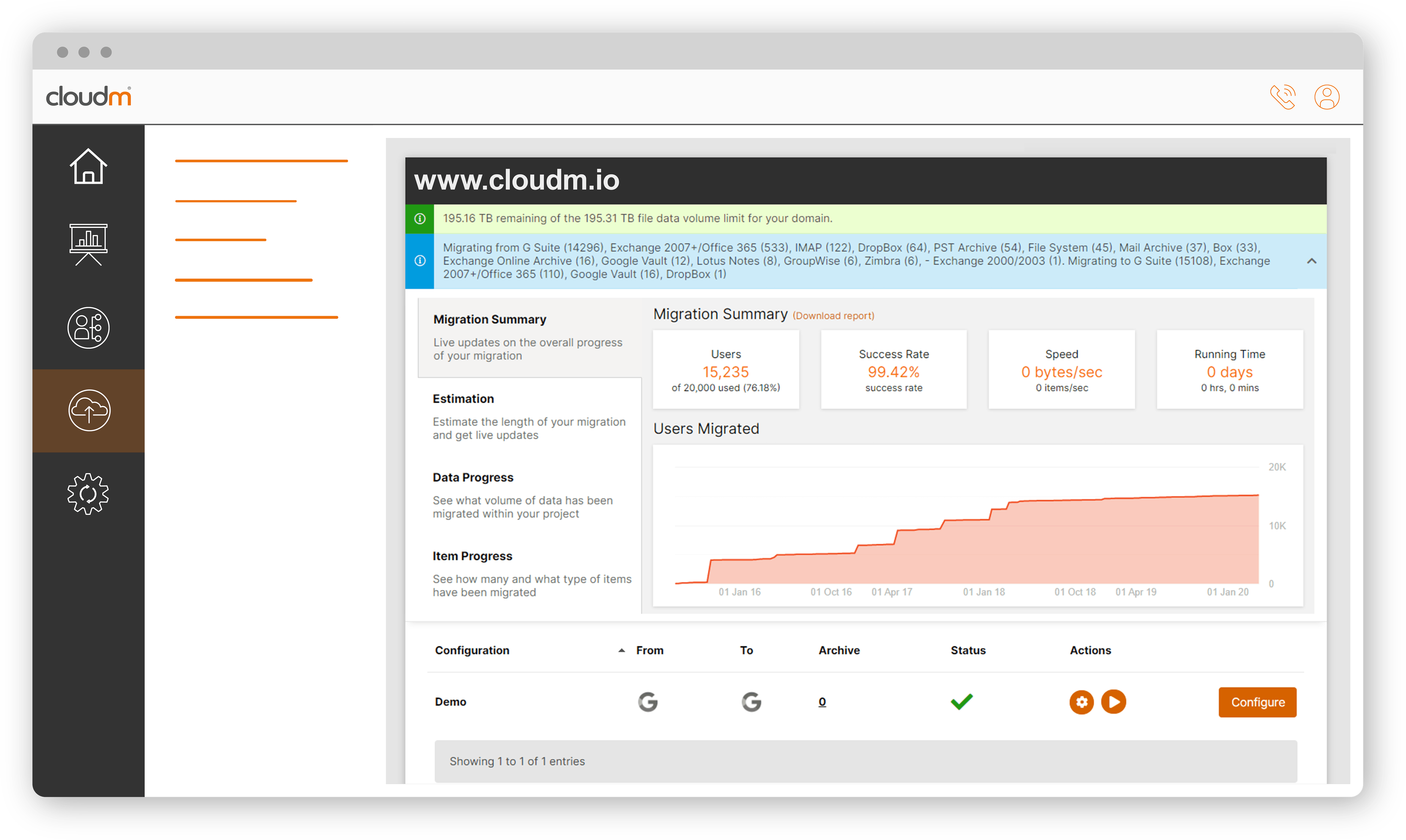 CloudM Migrate Screenshot 2