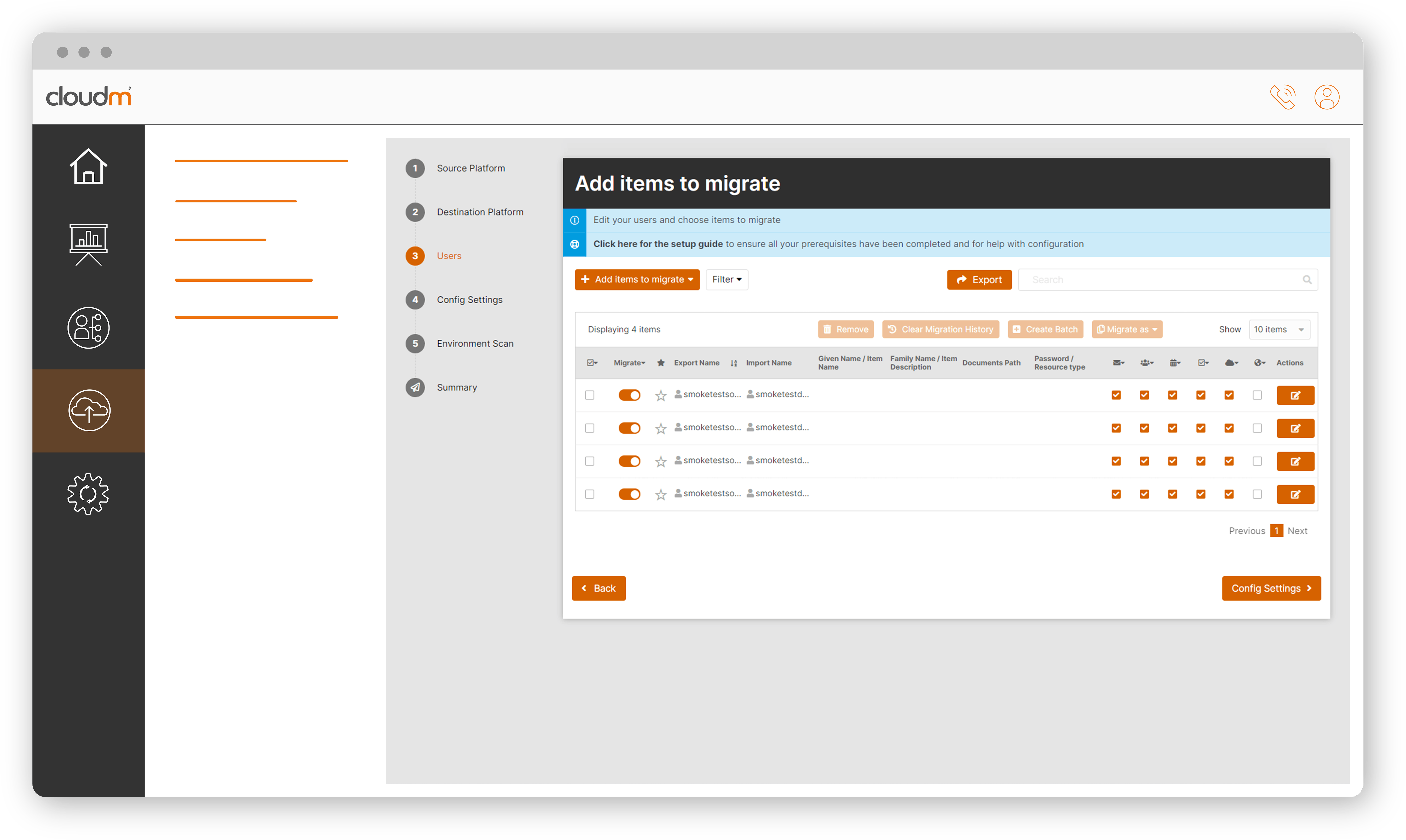 CloudM Migrate Screenshot 4