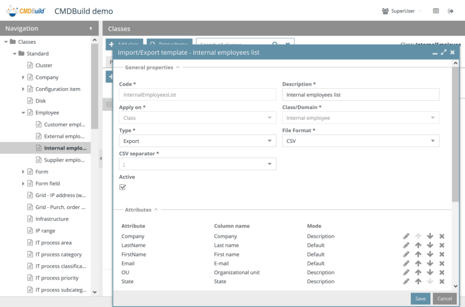 CMDBuild Screenshot 5