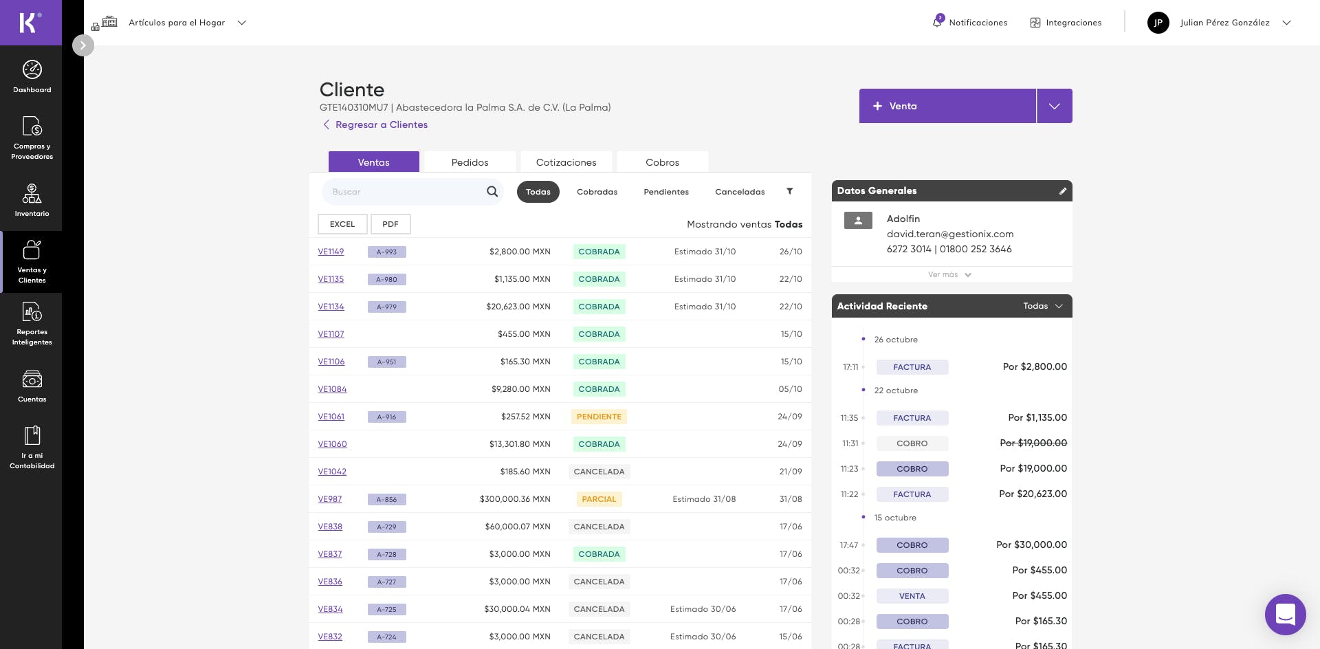 Konfío Gestión Screenshot 1