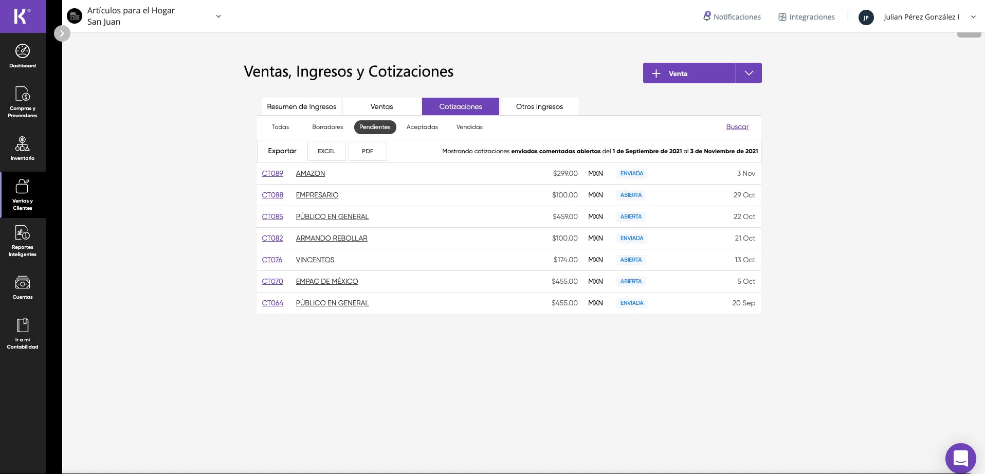 Konfío Gestión Screenshot 2