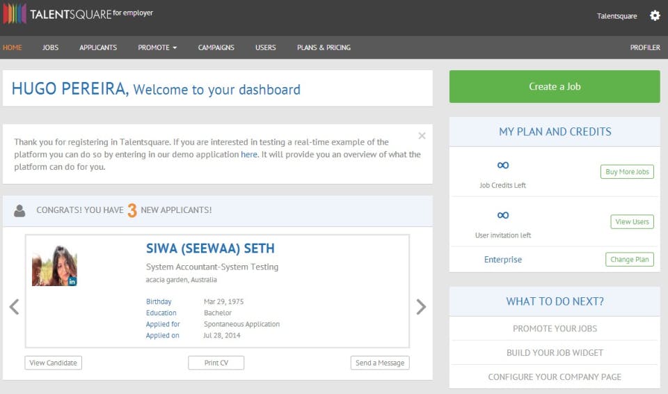 Talentsquare Screenshot 1
