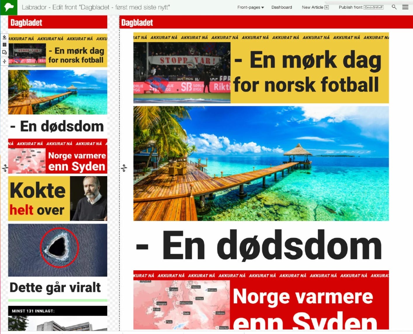 Labrador CMS Screenshot 1