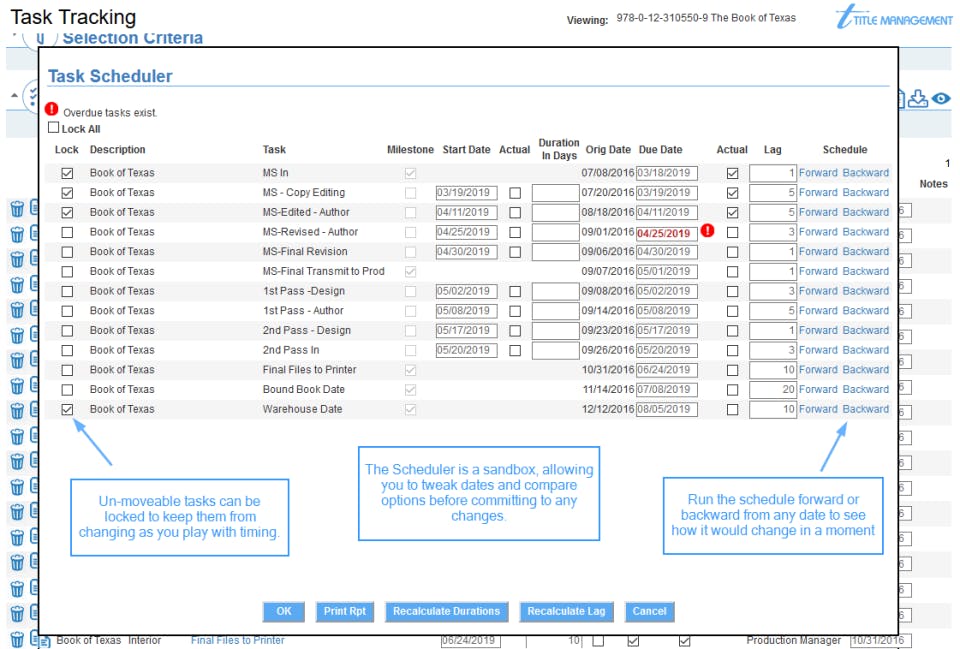 Title Management Screenshot 2
