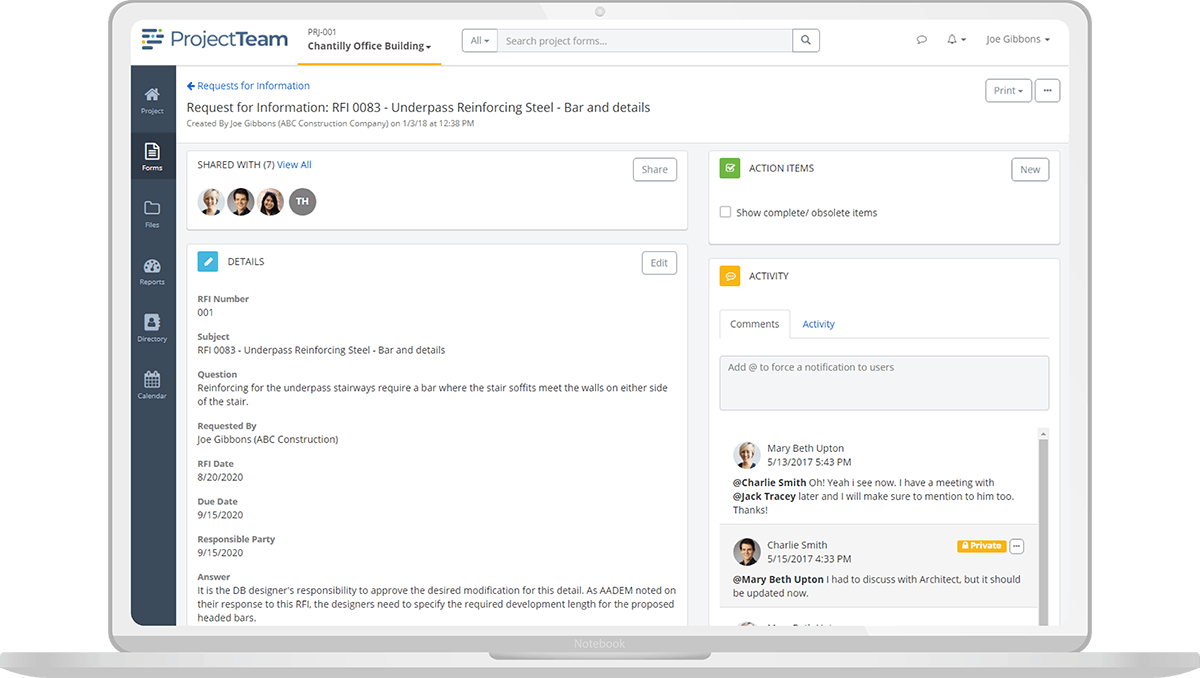 ProjectTeam.com Screenshot 1