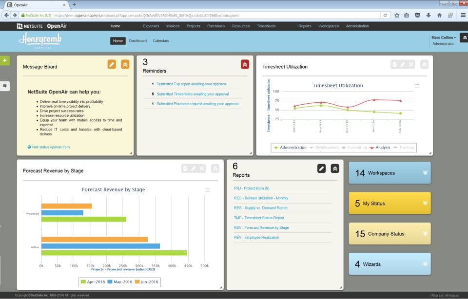 NetSuite OpenAir Screenshot 2