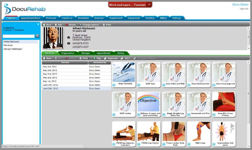DocuRehab Software Screenshot 1