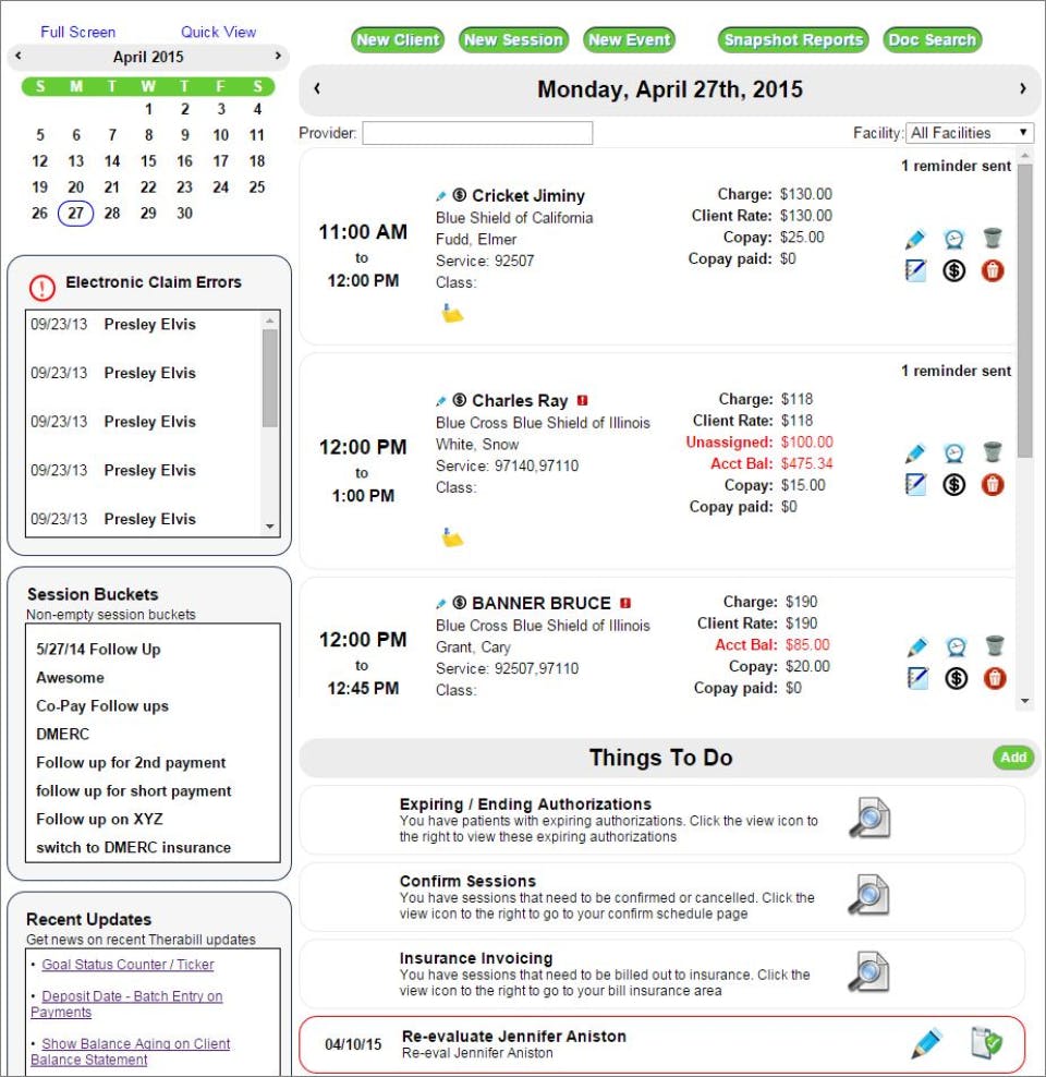 Therabill Screenshot 1