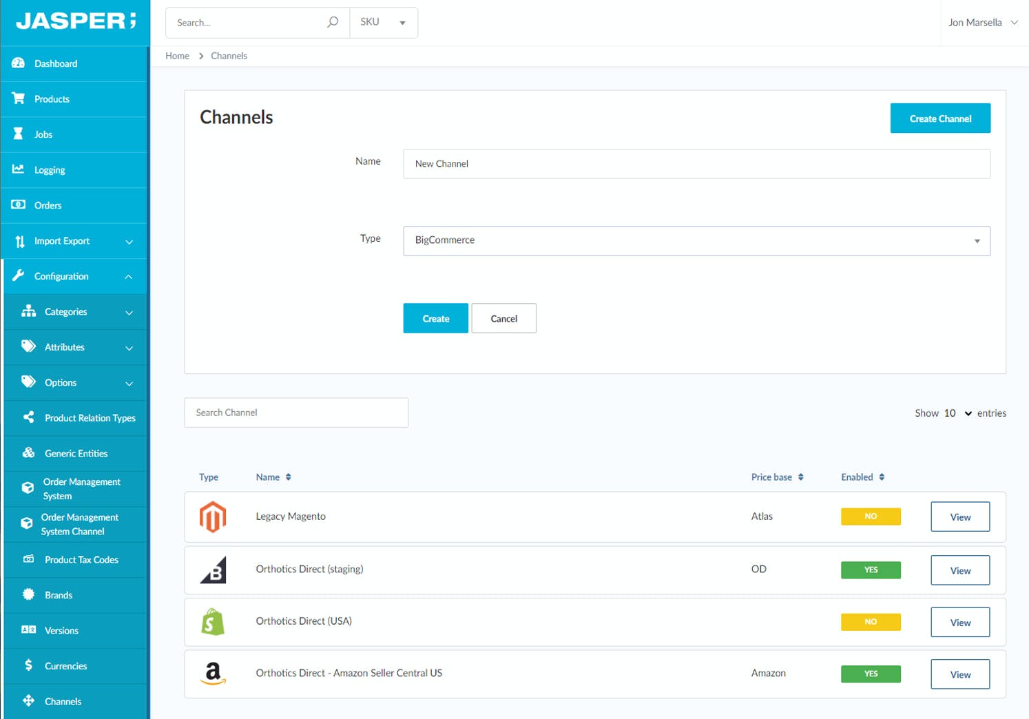 Jasper PIM Screenshot 4