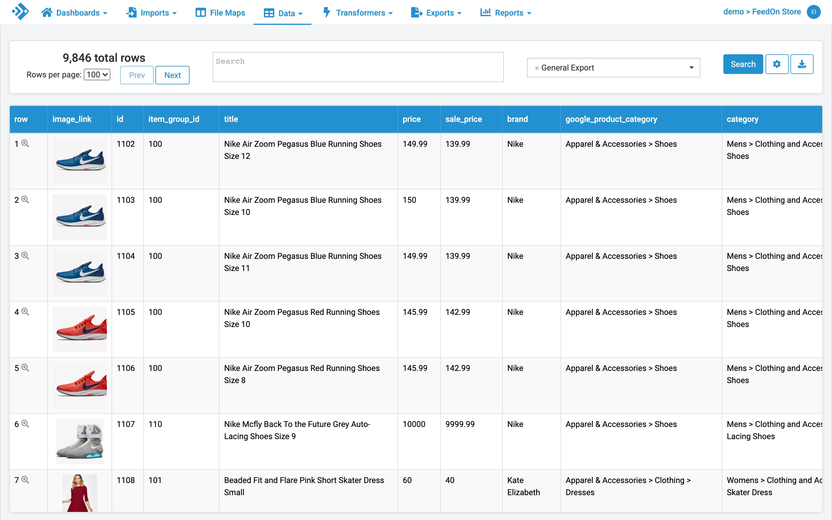 Feedonomics Screenshot 1