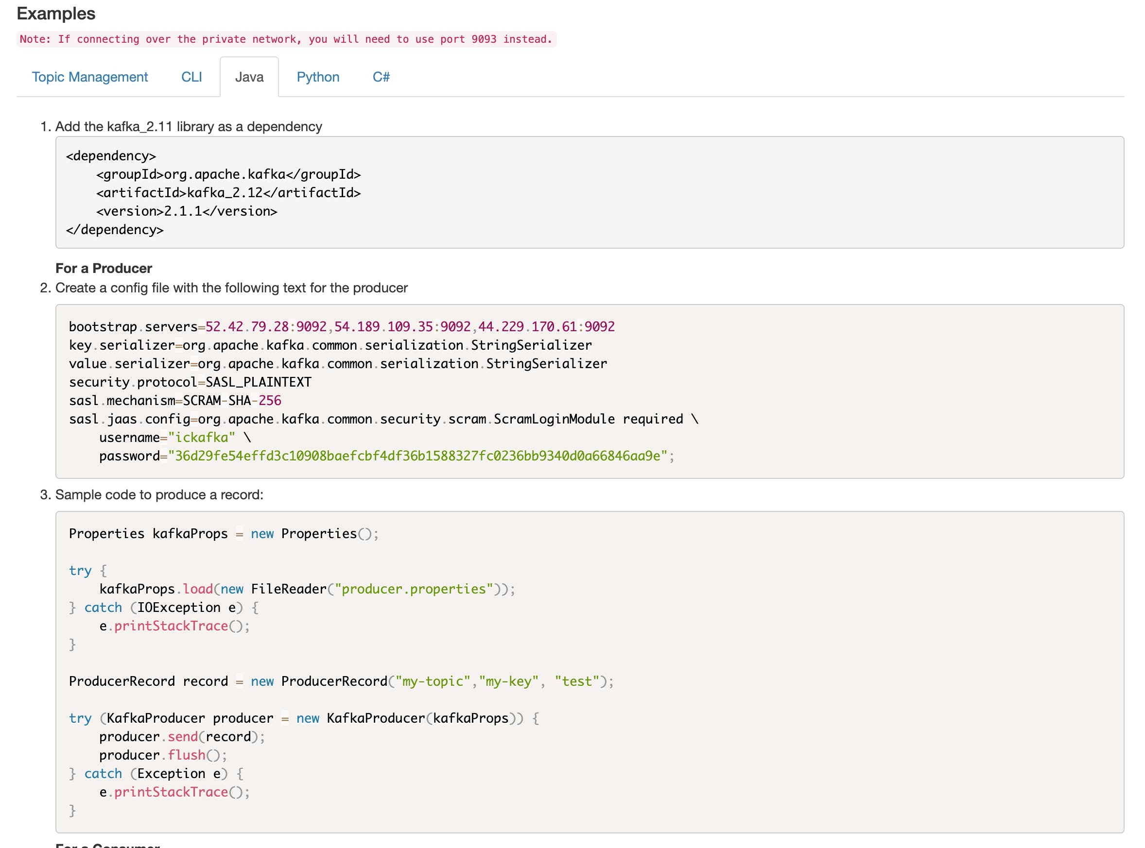 Instaclustr Apache Kafka Screenshot 4