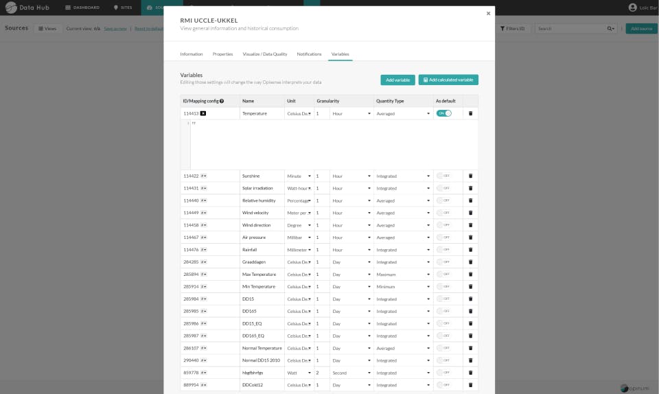 Opinum Data Hub Screenshot 4