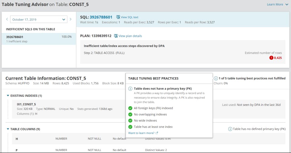 Database Performance Analyzer Screenshot 3