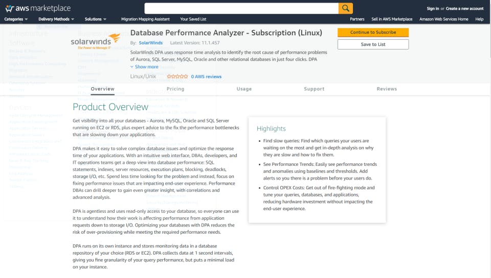 Database Performance Analyzer Screenshot 5