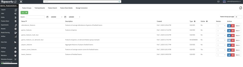 Hopsworks Screenshot 3