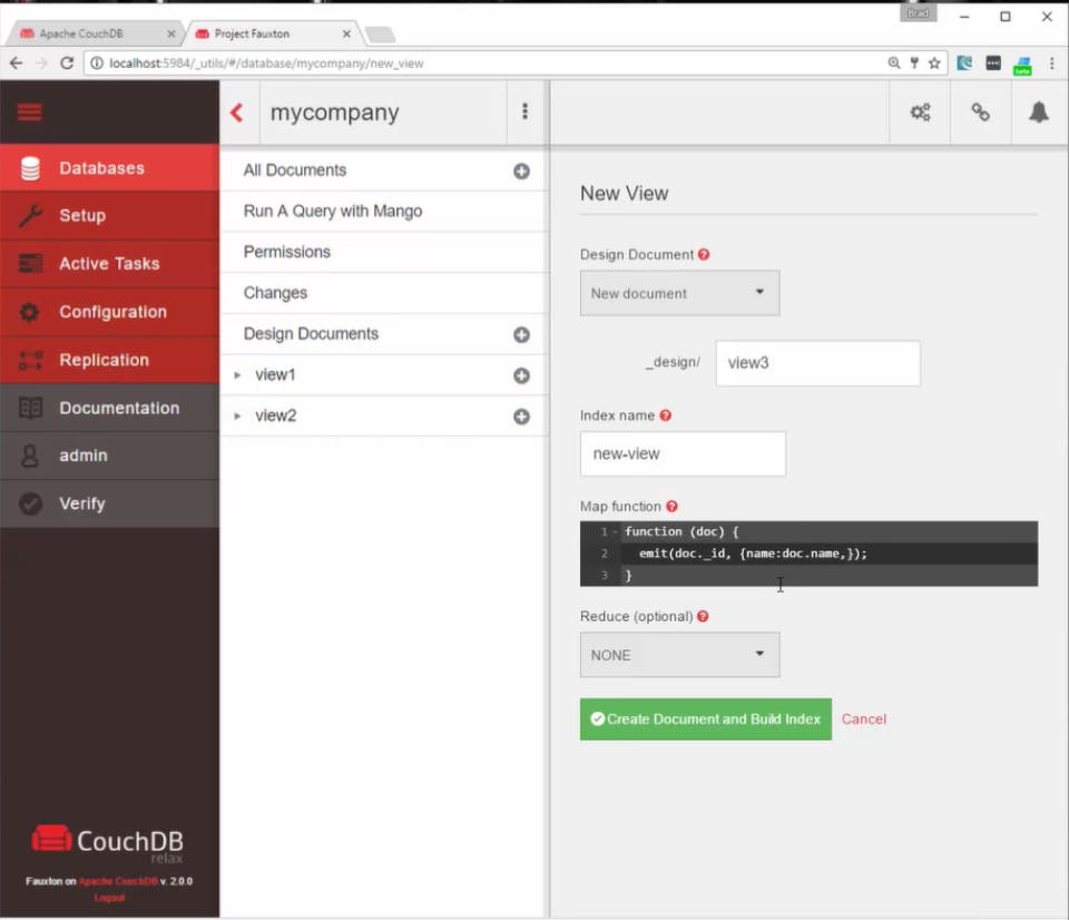 Apache CouchDB Screenshot 2