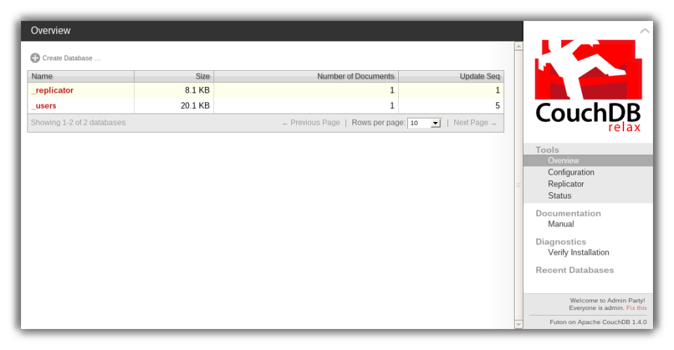 Apache CouchDB Screenshot 3