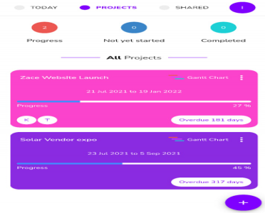 Zace Project Management App Screenshot 1