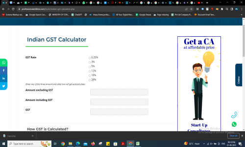 Indian GST Calculator Screenshot 1
