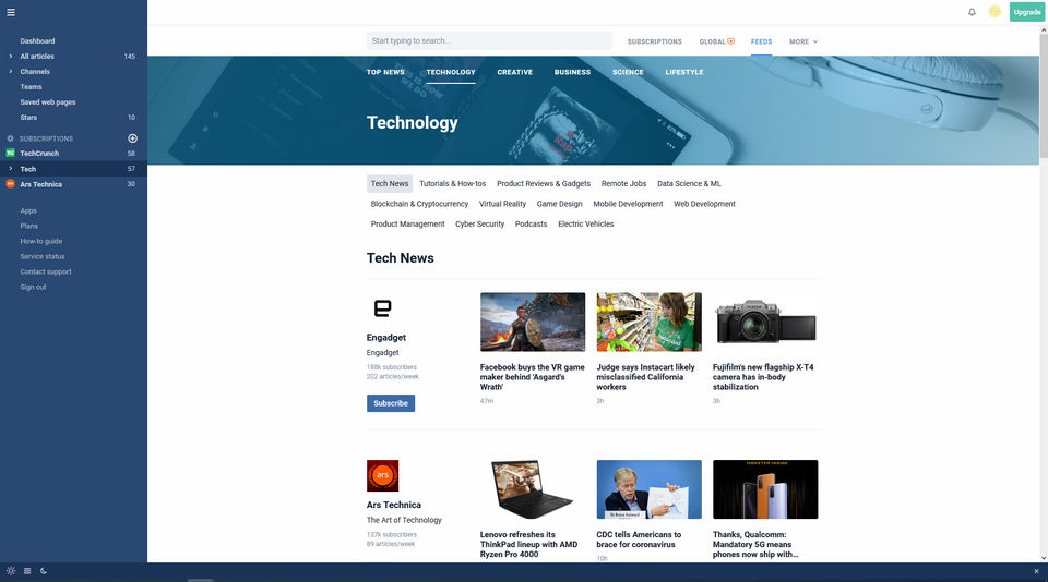 Inoreader Screenshot 1