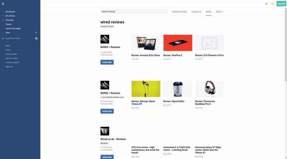 Inoreader Screenshot 2