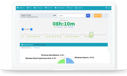 Work Hour Monitor Screenshot 1