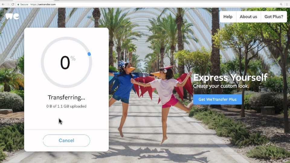 WeTransfer Screenshot 1