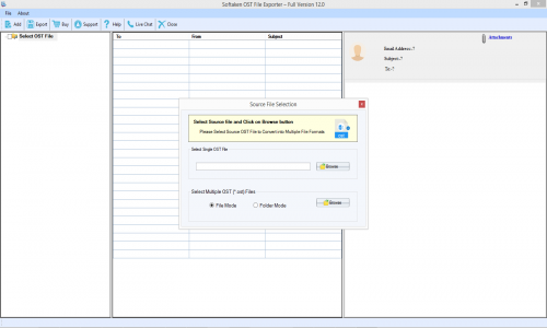 Softaken OST to PST Converter Screenshot 1