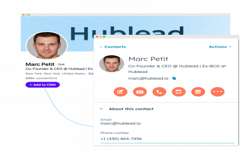 Hublead Screenshot 1