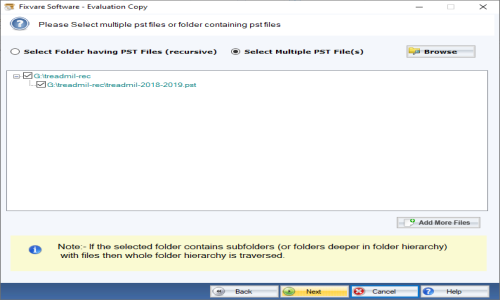 FixVare PST to PDF Converter Screenshot 2