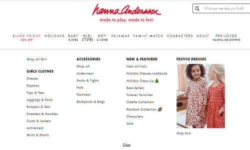 Hanna Andersson Screenshot 5