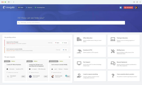InvGate Service Management Screenshot 1