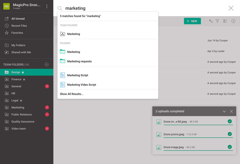 Zoho WorkDrive Screenshot 1