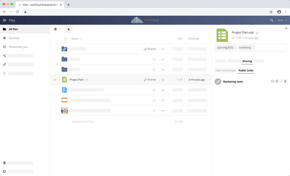 ownCloud Screenshot 2