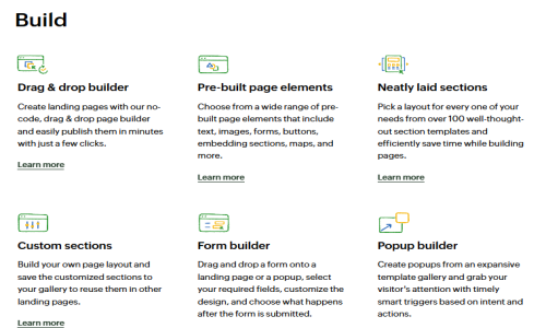 Zoho LandingPage Screenshot 1