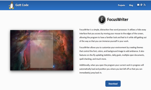 FocusWriter Screenshot 1