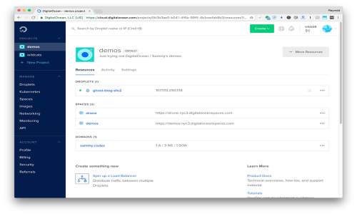 DigitalOcean Screenshot 1