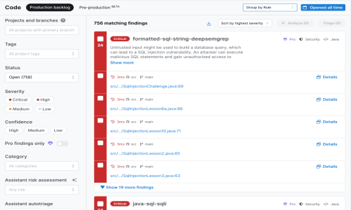 Semgrep Screenshot 2