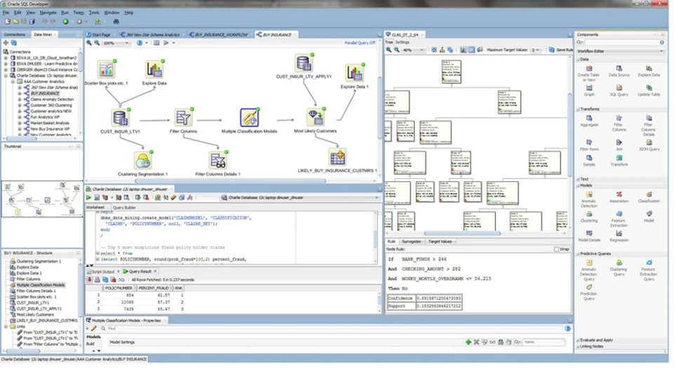 Oracle Data Mining Screenshot 1