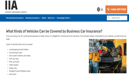 Infinity Insurance Agency Screenshot 2