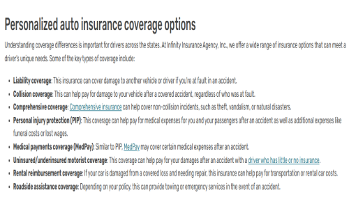 Infinity Insurance Agency Screenshot 3