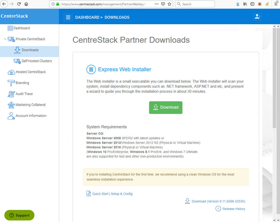 CentreStack Screenshot 1