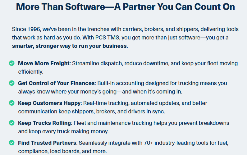 PCS TMS Screenshot 4