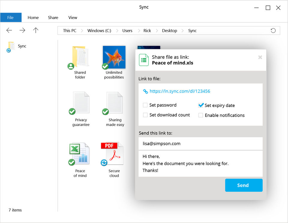 Sync.com Screenshot 1