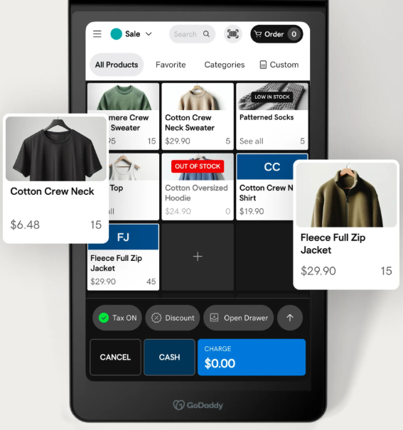GoDaddy POS Screenshot 3