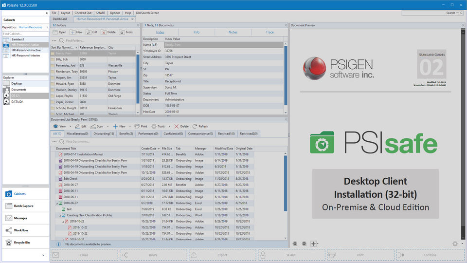 PSISafe Screenshot 1