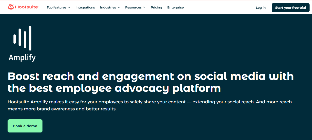 Hootsuite Amplify Screenshot 1