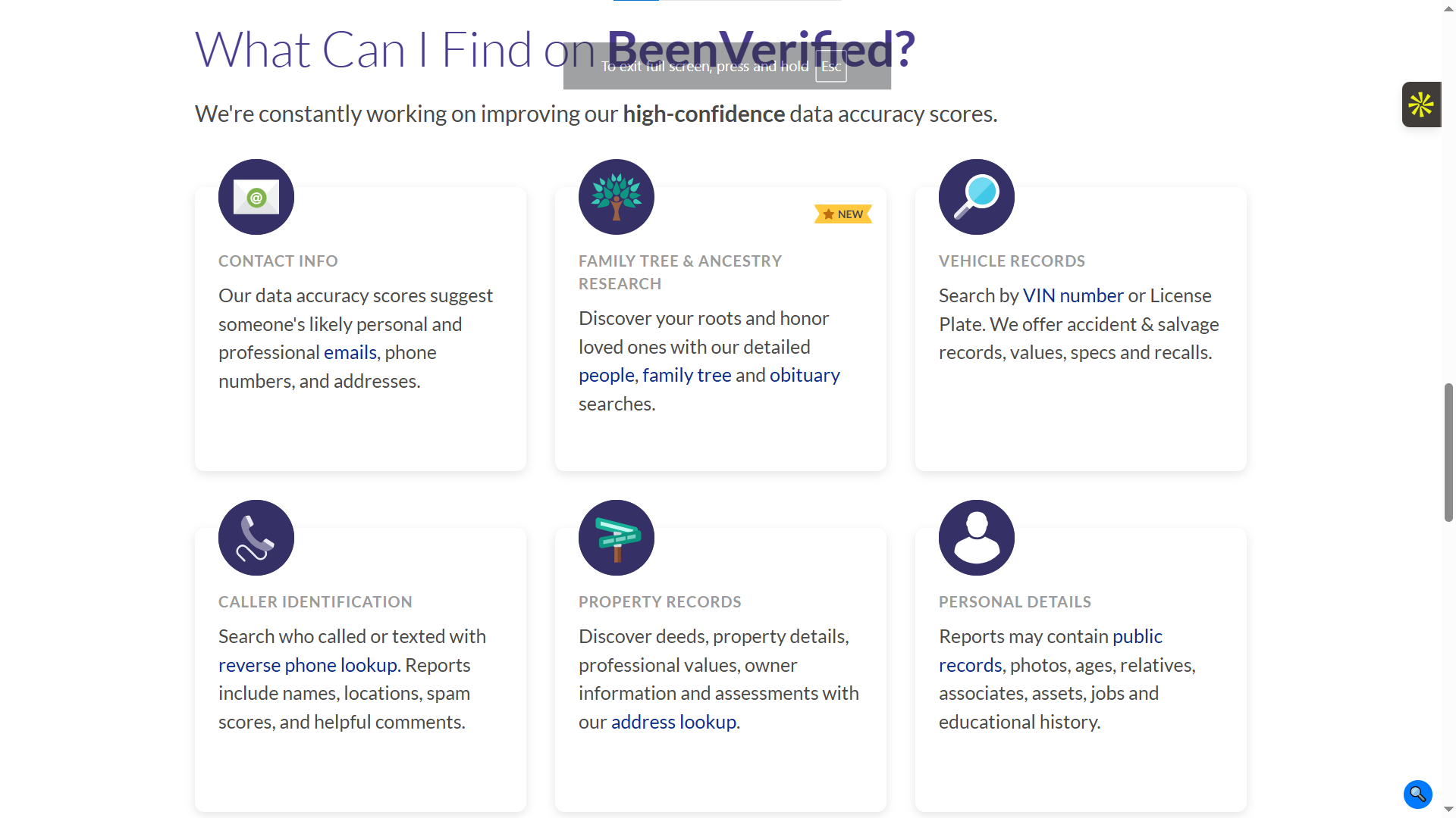 BeenVerified Screenshot 1